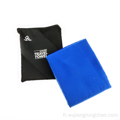 serviette de sport en microfibre à séchage rapide avec sac en filet
